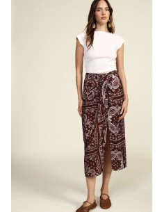 Gonna Lunga Con Stampa Paisley E Apertura Frontale Dixie - Vestiti ...