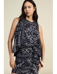 Top Svasato Con Stampa Paisley Patchwork Dixie - Vestiti Firmati Li... 2