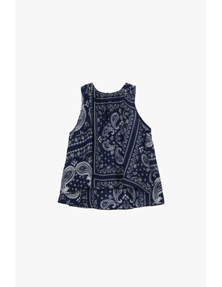 Top Svasato Con Stampa Paisley Patchwork Dixie - Vestiti Firmati Li...