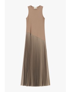 Vestido Longo Sem Mangas Com Saia Plissada Dixie 2