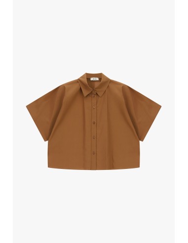 Camisa Cropped Mangas Curtas Corte Boxy Dixie