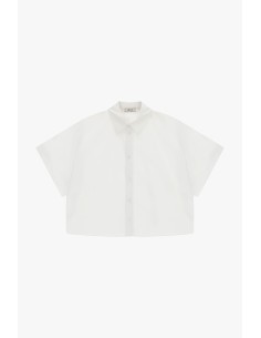 Camisa Cropped Mangas Curtas Corte Boxy Dixie