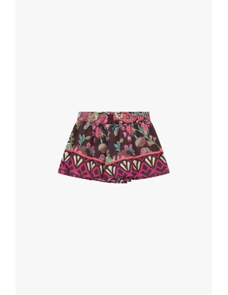 Shorts com estampa floral e cós elástico Dixie