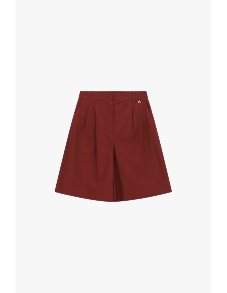 Shorts de Cintura Alta com Pences e Bolsos Laterais Dixie