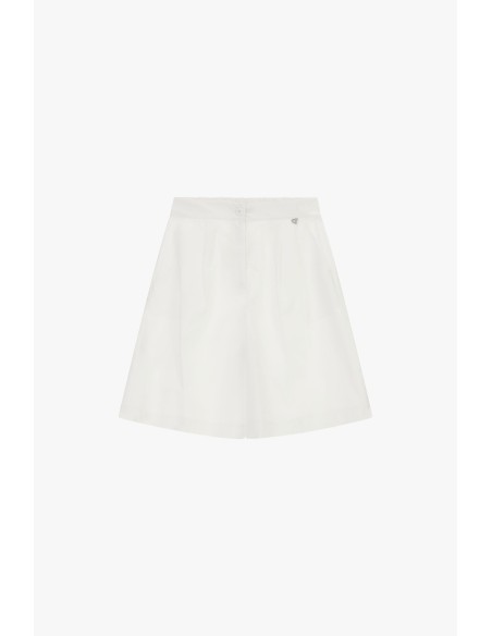Shorts De Cintura Alta Com Pences E Bolsos Laterais Dixie