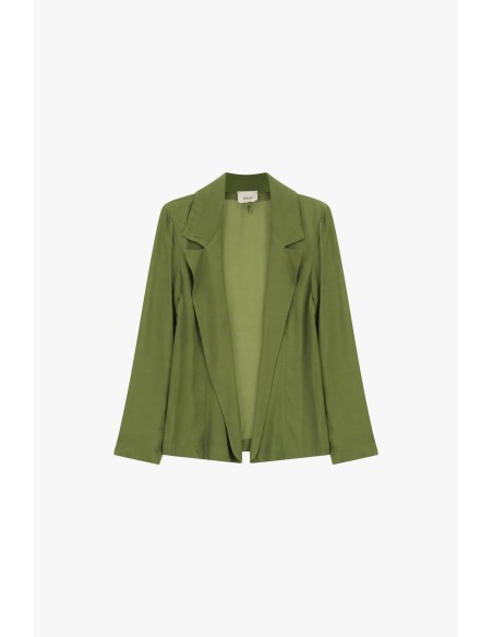 Blazer Fluido com Lapelas Clássicas Dixie