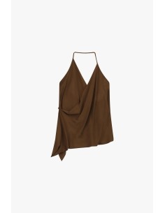 Top Drapeado Com Decote Halter Dixie 2