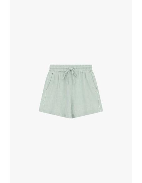 Shorts de corte regular com cordão e bolsos laterais Please