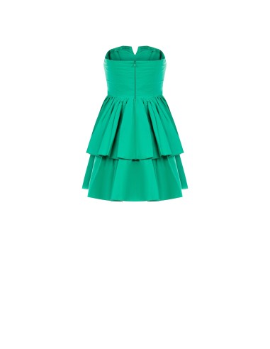 Vestido Curto Babydoll em Algodão com Corpete Franzido Rinascimento