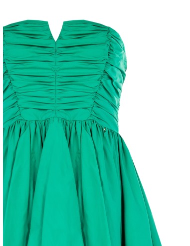 Vestido Curto Estilo Boneca em Algodão com Corpete Franzido Rinascimento