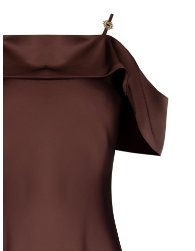 Vestido Curto Evasé em Cetim com Alças Finas Rinascimento