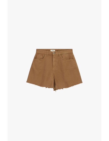 Shorts de corte regular com detalhes desfiados e bolsos Dixie