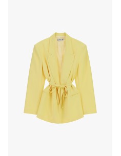 Blazer Regular Fit com Cintura Anudada e Bolsos Please 2