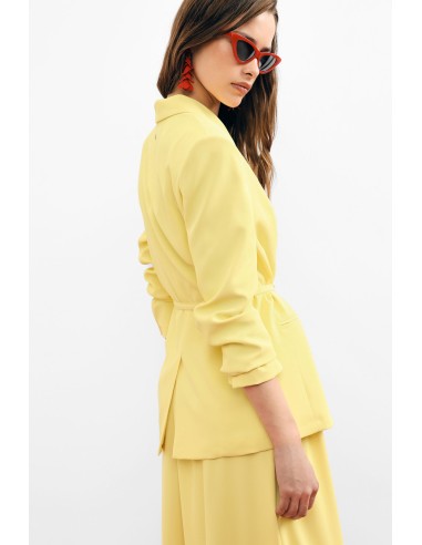 Blazer Regular Fit com Cinto Atado e Bolsos Please