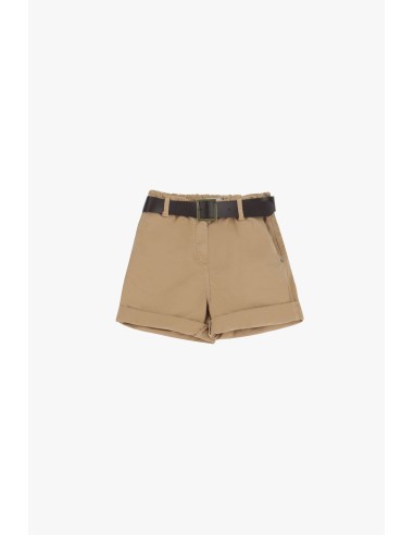 Shorts de corte regular com cintura e barra virada Please