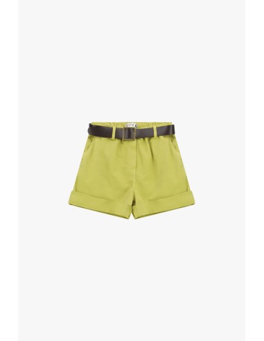 Shorts de corte regular com cintura e bainha virada Please