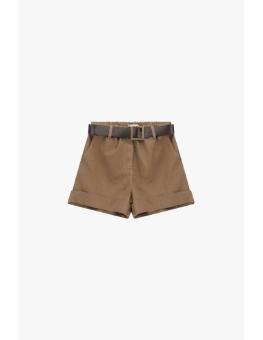 Shorts Regular-Fit com Cós e Barra Virada Please