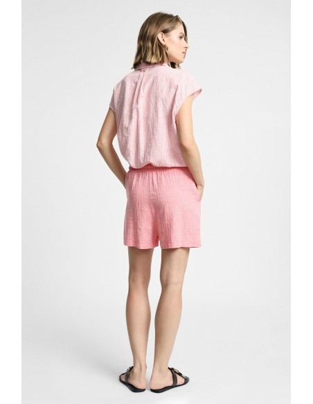 Shorts corte regular com cordão e bolsos laterais Please