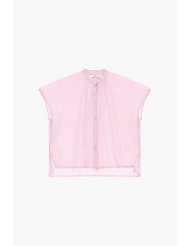 Camisa Ampla Sem Mangas Com Botões Visíveis Dixie