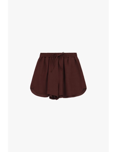 Shorts de Corte Regular com Borda Arredondada e Cós Elástico Dixie