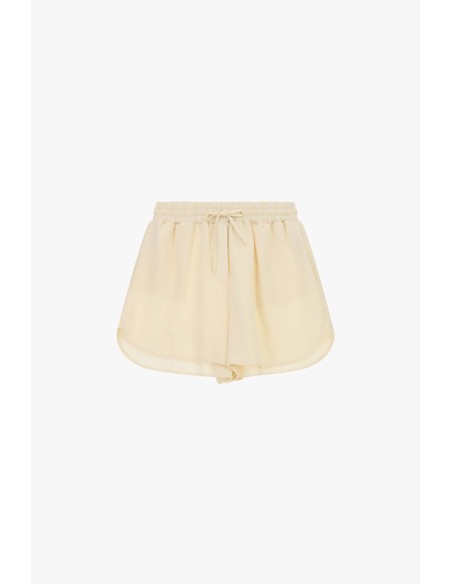 Shorts de corte regular com bainha arredondada e cintura elástica Dixie