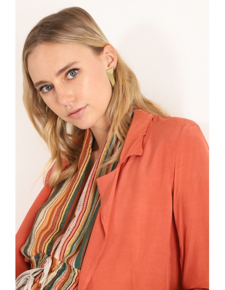 Blazer Fluido com Revers Clássicos Dixie