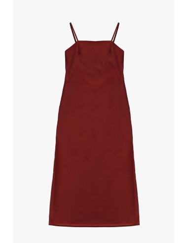 Vestido Midi com Alças Finas e Corte Reto Dixie