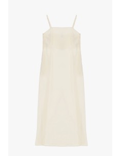 Vestido midi com alças finas e corte reto Dixie