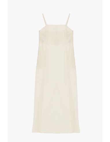 Vestido midi com alças finas e corte reto Dixie