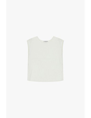 Top boxy fit com ombros caídos e gola redonda Please