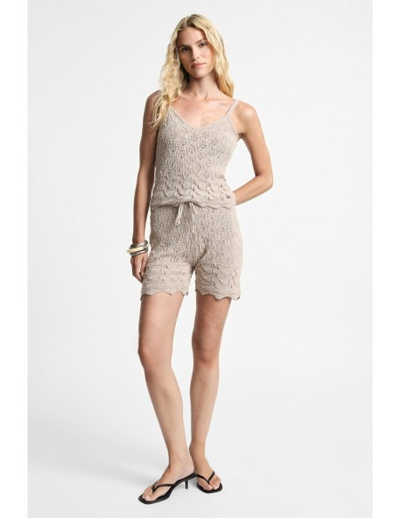 Shorts de corte regular em malha com cordão Please