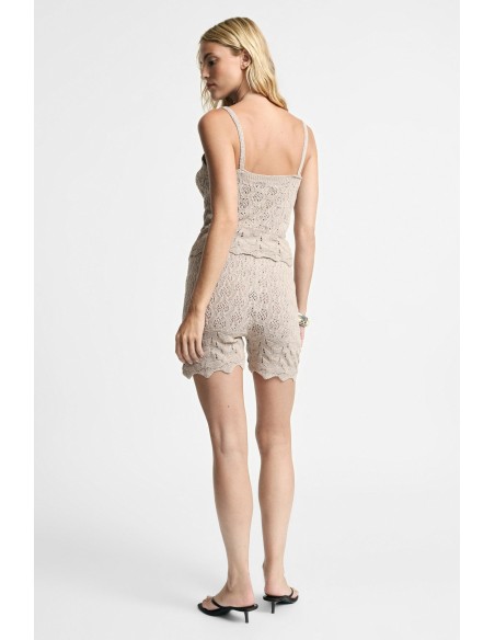Shorts de corte regular em malha com cordão Please