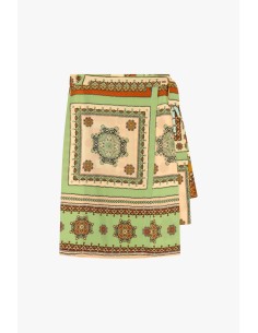 Saia Envelope Estampa Geométrica Midi Dixie