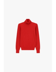 Camisola de gola alta corte regular com barra canelada Please 2