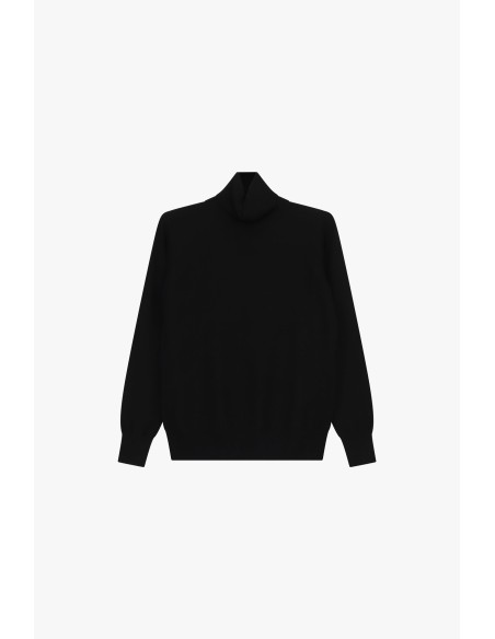 Camisola de gola alta corte regular com barra canelada Please