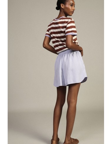 Shorts Regular-fit com Borda Arredondada e Cós Elástico Dixie