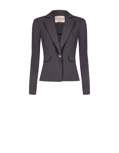 Blazer Cinturado em Scuba Crepe Rinascimento