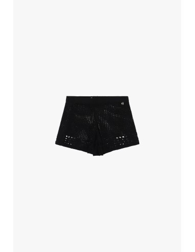 Shorts perfurados com motivo geométrico e cintura elástica Dixie