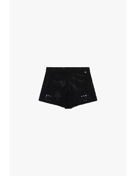 Shorts perfurados com motivo geométrico e cintura elástica Dixie
