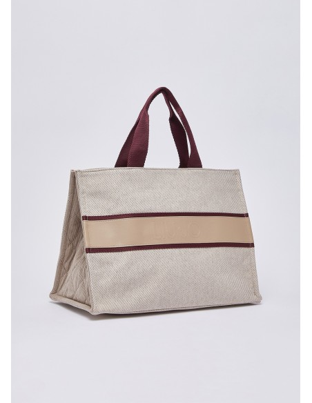 Bolsa Tote Grande em Pano Liu Jo