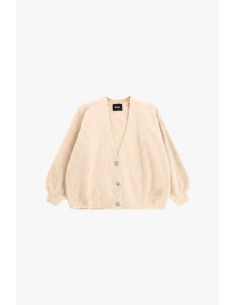 Cardigan com botões joia e mangas amplas Dixie