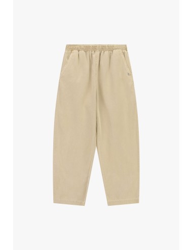 Calças cropped com cintura elástica e bolsos Please