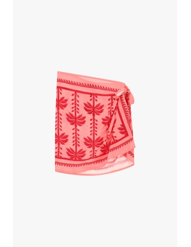 Saia curta envelope com estampado floral Dixie