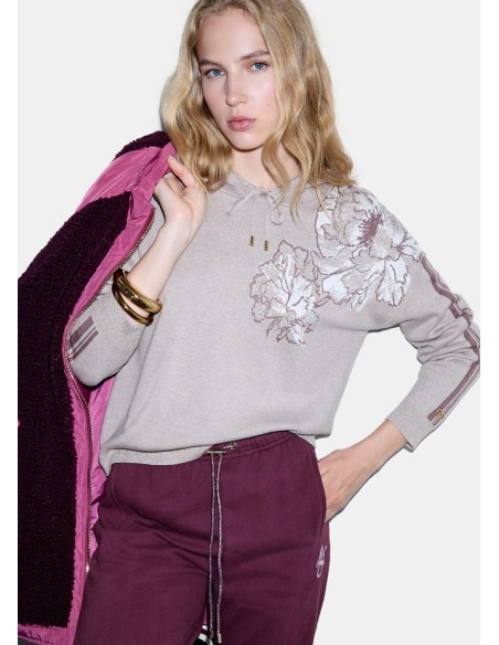 Malha Jacquard com Capuz liu Jo