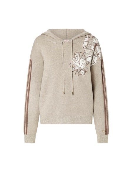 Malha jacquard com capuz liu Jo