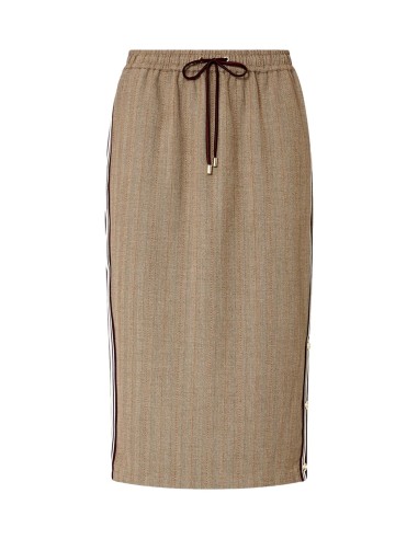 Saia Midi com Fita Lateral Liu Jo