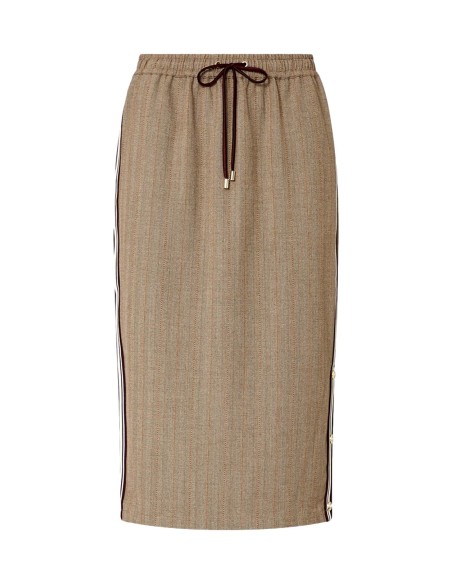 Saia Midi com Fita Lateral Liu Jo