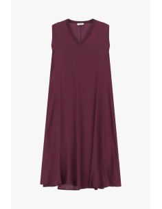 Vestido midi evasê sem mangas com decote em V Dixie 2