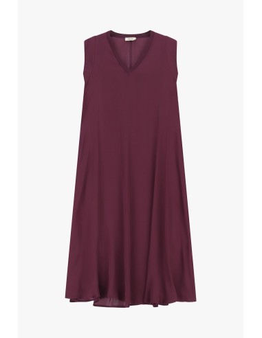 Vestido midi evasê sem mangas com decote em V Dixie