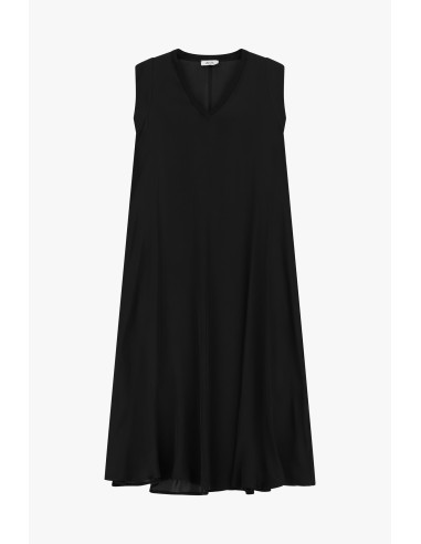 Vestido midi com corte evasé sem mangas e com decote em V Dixie
